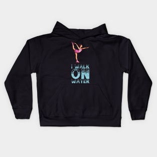 I Walk On Ice - Figure Skating Gift Kids Hoodie